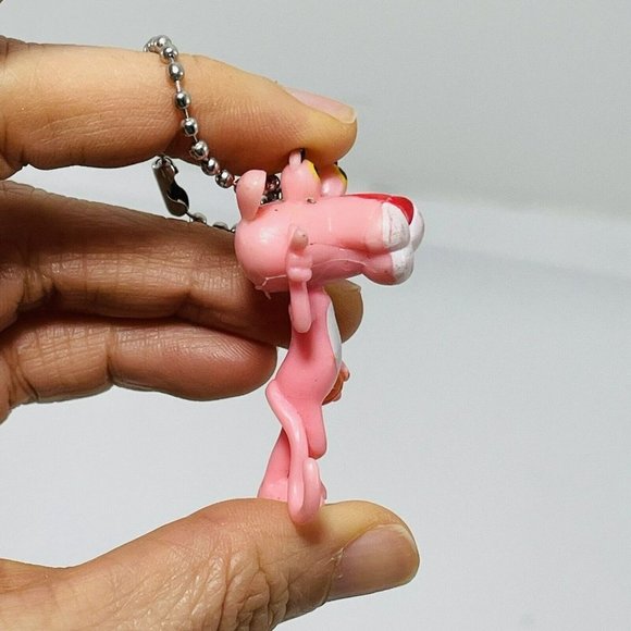Pink Panther Figure Keychain Basketball Player Chain Keyring Ball Hangtag Hang - Picture 4 of 9